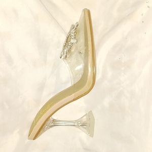 Lulu’s Midnight Silver Holographic Pointed-Toe Heels, 7, Worn Once!